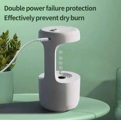 Silent Anti-Gravity Aroma Humidifier with Clock