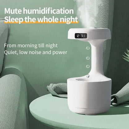 Silent Anti-Gravity Aroma Humidifier with Clock